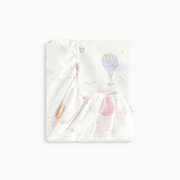 Gooslings Touch The Sky Crib Sheet - Pink