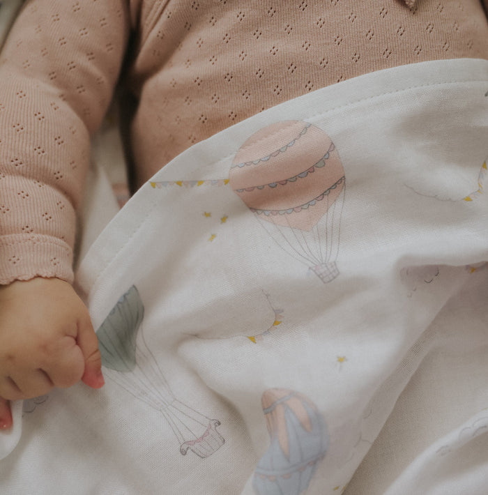 Gooslings Touch The Sky Swaddle - Pink