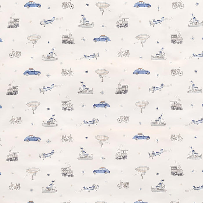 Gooslings Transit Treasures Crib Sheet - Blue