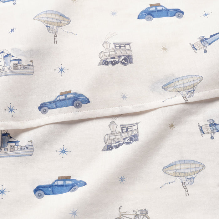 Gooslings Transit Treasures Swaddle - Blue