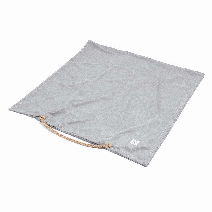 Gray Waxed Cotton Canvas Dog Bed CoverDog BedsFound My AnimalM