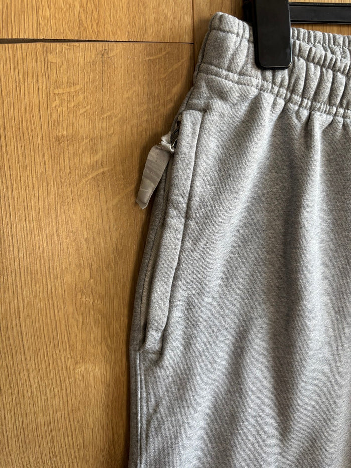 Nike Grey Fleece Joggers Sweatpants Embroidered Swoosh Size S