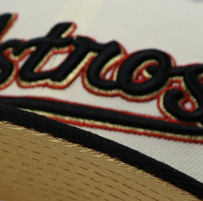 HOUSTON ASTROS (2000 INAUGURAL SEASON) NEW ERA 59FIFTY FITTED (GOLD UNDER VISOR)