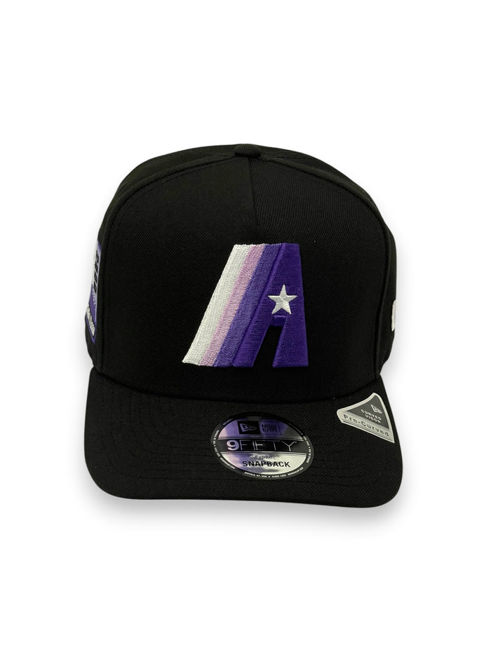 HOUSTON ASTROS (BLK/PURPLE) (45TH ANN) "9FIFTY AFRAME" NEW ERA SNAPBACK