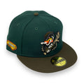 DOWN EAST DUCKS (DK-GREEN) NEW ERA 59FIFTY FITTED (OFF-WHITE UNDER VISOR)