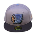 INDIAN SKULL GANG NEW ERA 59FIFTY FITTED (CARBON BLUE UNDER VISOR)