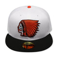 INDIAN SKULL NEW ERA 59FIFTY FITTED (ORANGE UNDER VISOR)