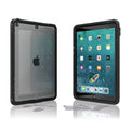 catalyst ipad air gen 3 10.5" waterproof case army green front and back view with water droplets