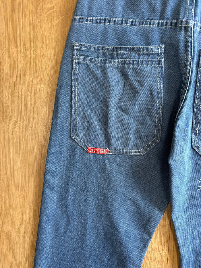 JNCO Jeans Baggy Tiger Graphic Denim Y2K Skater Blue Jeans Medium