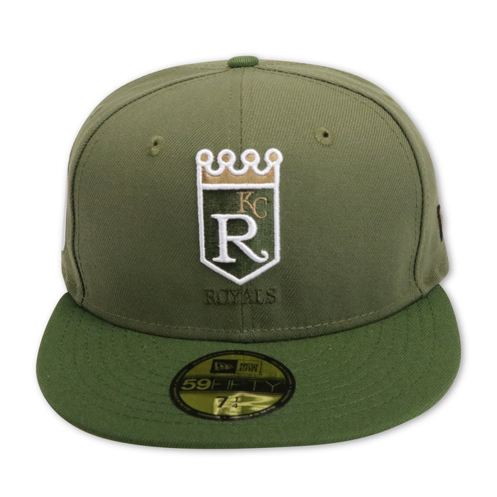 KANSAS CITY ROYALS "25TH ANN 1969-1993" NEW ERA 59FIFTY FITTED (WHEAT UNDER VISOR)