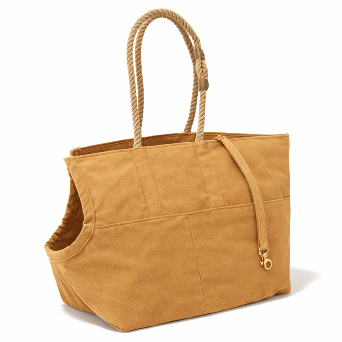 Khaki Waxed Cotton Canvas Dog CarrierDog TotesFound My Animal