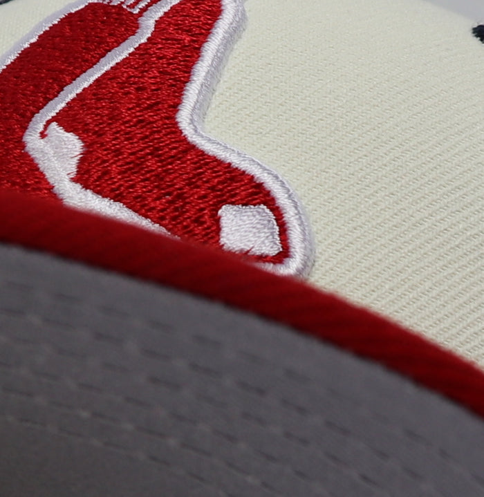 “KIDS” - BOSTON REDSOX (OFF-WHITE) NEW ERA 59FIFTY FITTED