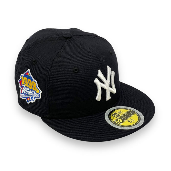 KIDS - NEW YORK YANKEES "1999 WORLDSERIES" NEW ERA 59FIFTY FITTED (PINK BOTTOM)