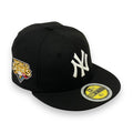 KIDS - NEW YORK YANKEES (BLACK) "2009 WORLDSERIES" NEW ERA 59FIFTY FITTED (PINK BOTTOM)