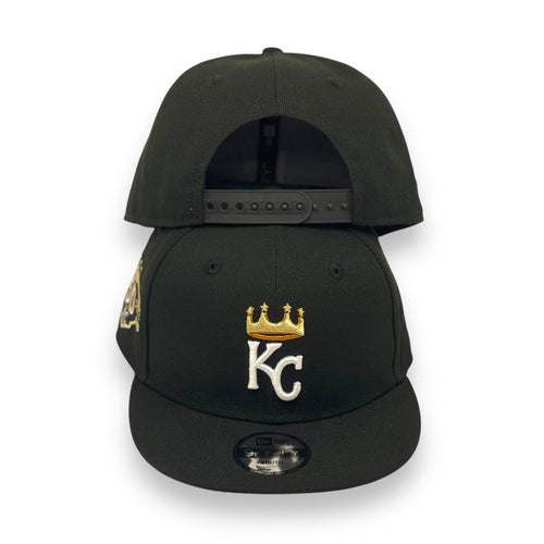 "KIDS" KANSAS CITY ROYALS (BLACK) (50TH ANN)  NEW ERA 9FIFTY SNAPBACK