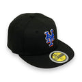 "KIDS" NEW YORK METS (BLACK) NEW ERA 59FIFTY FITTED (ROYAL UNDER VISOR)