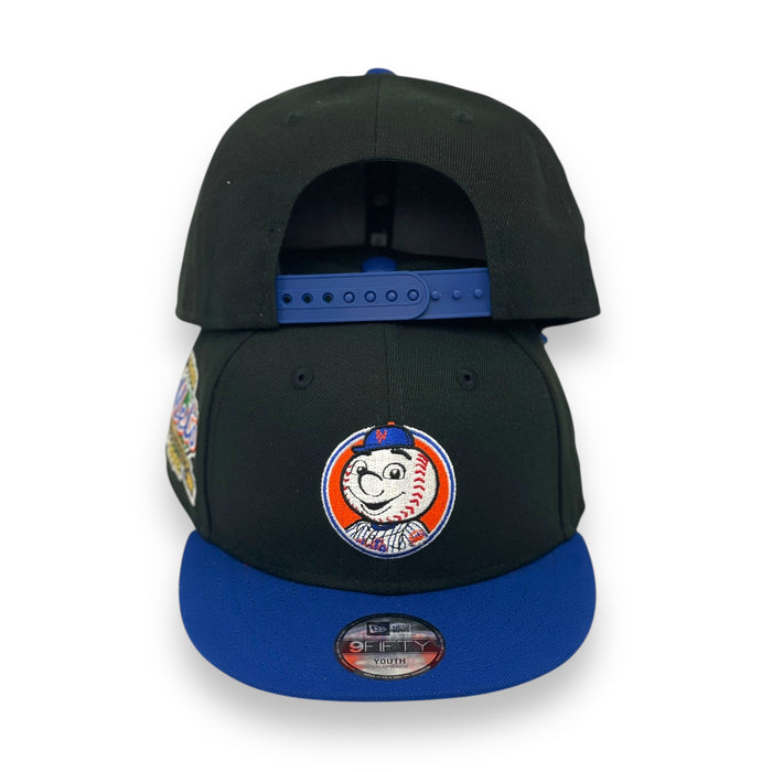 KIDS NEW YORK METS (BLACK/ROYAL) (MR MET, 1962 "40TH ANN") NEW ERA 9FIFTY SNAPBACK