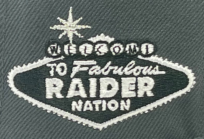 LAS VEGAS RAIDERS (DK GREY) "VEGAS RAIDER NATION " NEWERA 59FIFTY FITTED