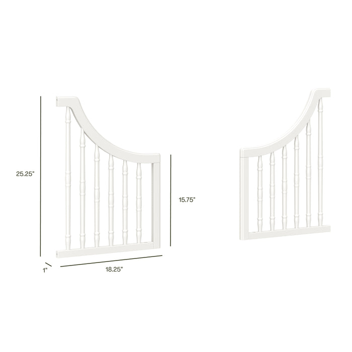 M7199RW,Namesake,Toddler Bed Conversion Kit in Warm White