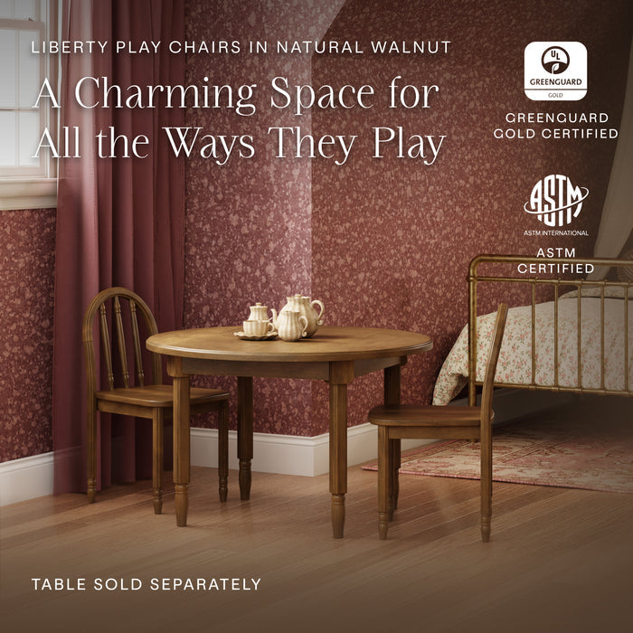 M7103NL,Namesake Kids,Liberty Spindle Play Chair in Natural Walnut