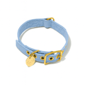 Light Blue Cotton Canvas Cat & Dog CollarDog CollarsFound My AnimalXS