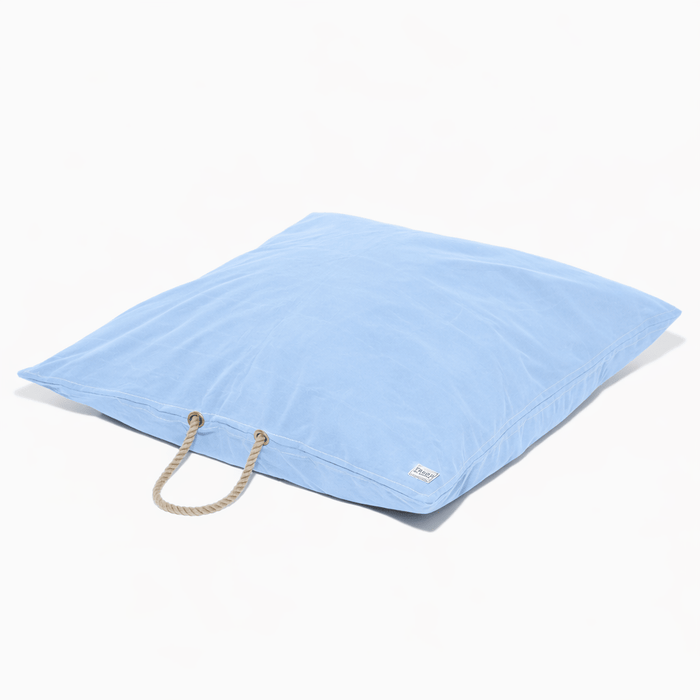 Light Blue Waxed Cotton Canvas Dog BedDog BedsFound My AnimalM