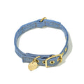 Light Denim Cotton Canvas Cat & Dog CollarDog CollarsFound My AnimalXS