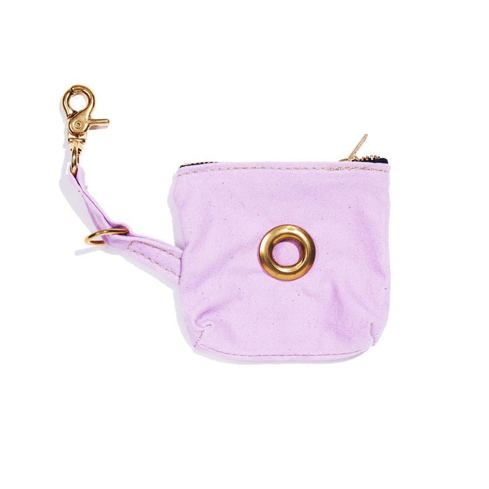 Lilac Waxed Cotton Canvas Poop Bag PouchPoop Bag PouchesFound My Animal
