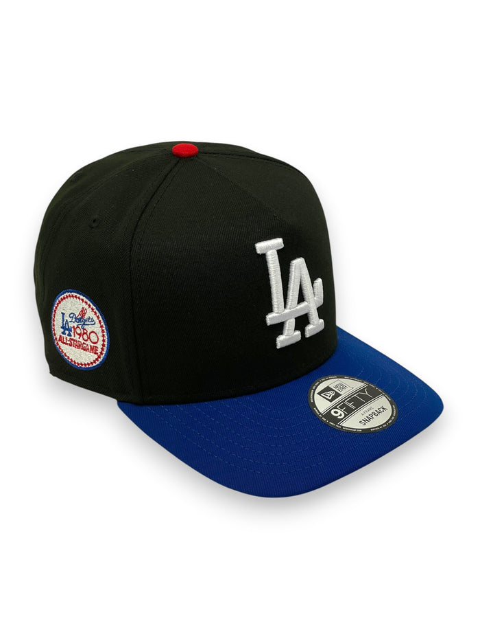 LOS ANGELES DODGERS (BLK/ROYAL) (1980 ASG) "9FIFTY AFRAME" NEW ERA SNAPBACK