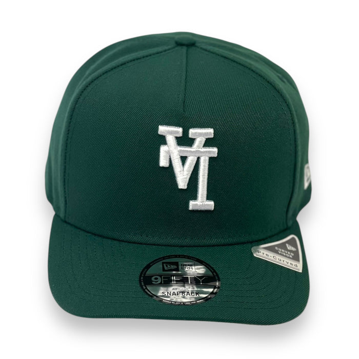 LOS ANGELES DODGERS (DK-GREEN)(UPSIDE DOWN LOGO) "9FIFTY AFRAME" NEW ERA SNAPBACK
