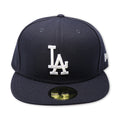LOS ANGELES DODGERS (NAVY) NEW ERA 59FIFTY FITTED (GREY BOTTOM)