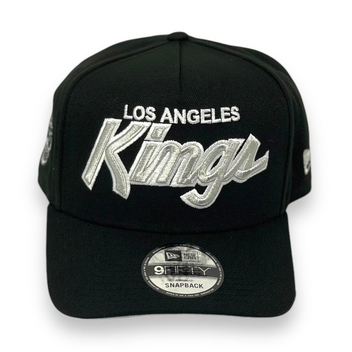 LOS ANGELES KINGS (BLACK) (25TH ANN) "9FIFTY AFRAME" NEW ERA SNAPBACK