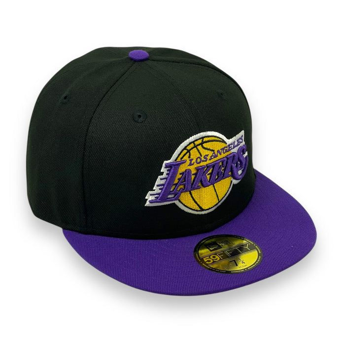 LOS ANGELES LAKERS (BLACK) 2-TONE NEW ERA 59FIFTY FITTED