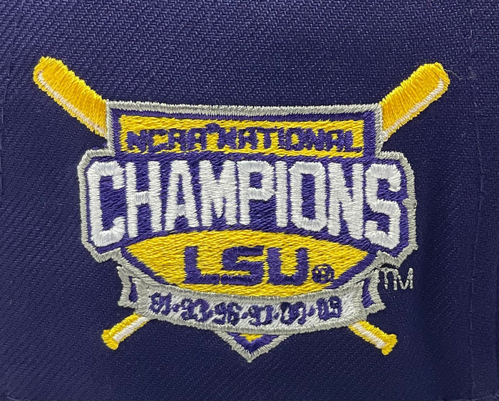 LSU (PURPLE) "NATIONAL CHAMPIONS" NEW ERA 59FIFTY FITTED