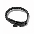 Matte Black Rope Cat & Dog CollarDog CollarsFound My AnimalXS