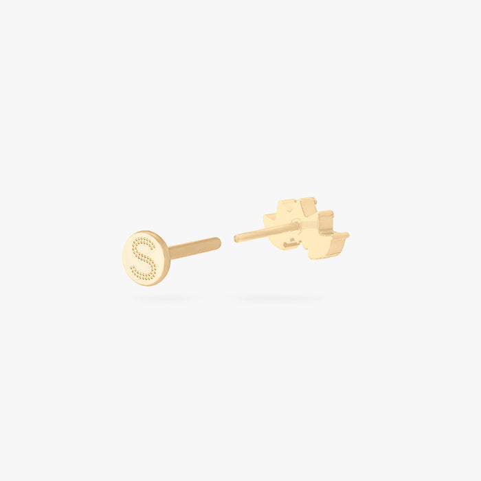 This is an image of a micro-sized gold toned stud with CZ's in a crown marquise shape. color:null|gold/clear