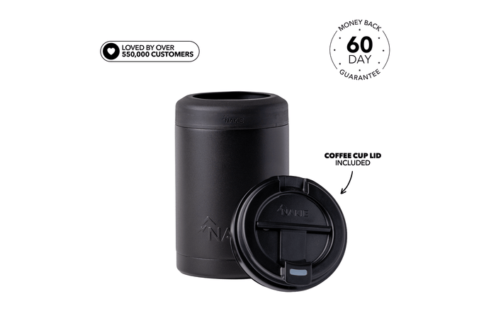 Midnight Black - Cooler & Coffee Cup
