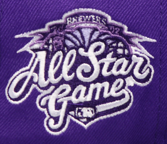 MILWAUKEE BREWERS "2002 ASG" NEW ERA 59FIFTY FITTED (LAVENDER UNDER VISOR) (S)