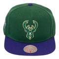 MILWAUKEE BUCKS (GREEN/PURPLE) MITCHELL & NESS SNAPBACK