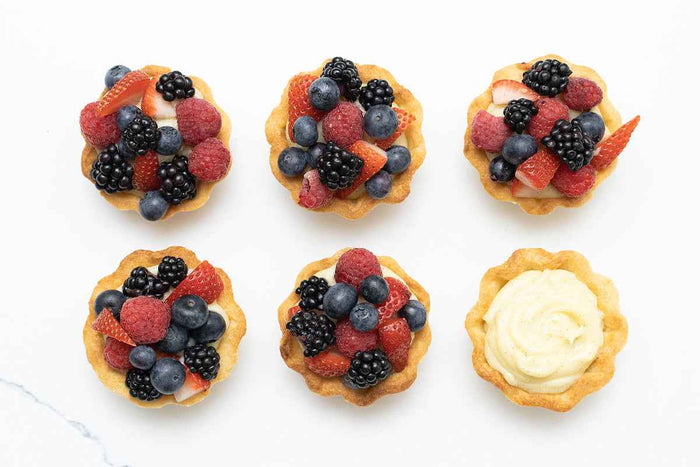 Mini Fruit Tarts with Vanilla Pastry Cream Refill Pack by Crumble Crate