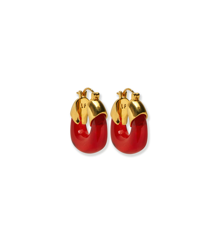 Mini Organic Hoops in Cherry