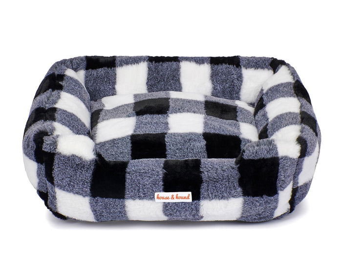 Mink Relaxer Bed - Black & WhiteDog BedsFound My AnimalMedium