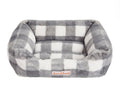 Mink Relaxer Bed- Grey and WhiteDog BedsFound My AnimalMedium