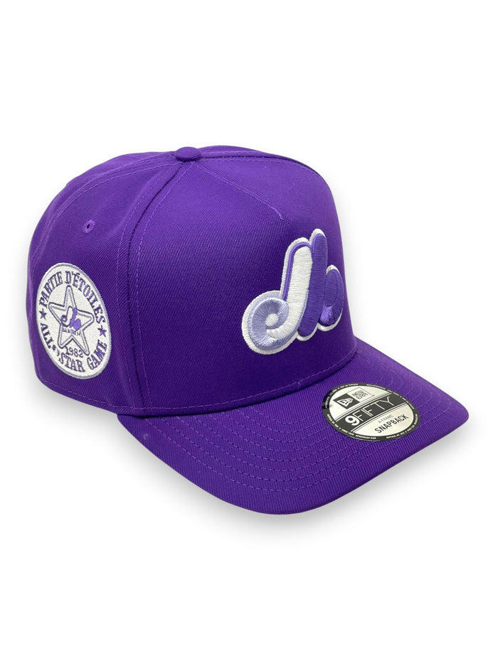 MONTREAL EXPOS (PURPLE) (1982 ALLSTARGAME) "9FIFTY AFRAME" NEW ERA SNAPBACK