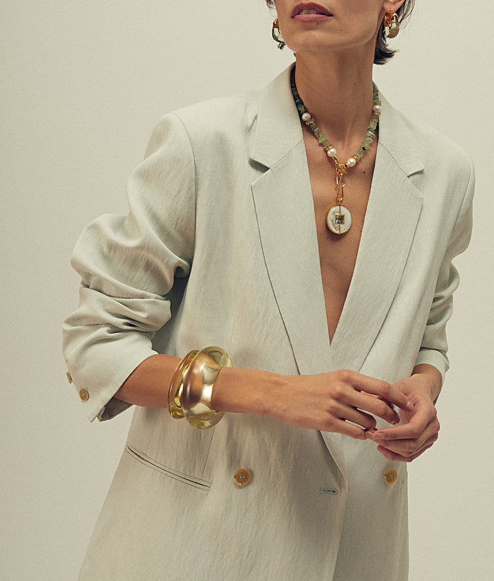 Mood Necklace in Prehnite