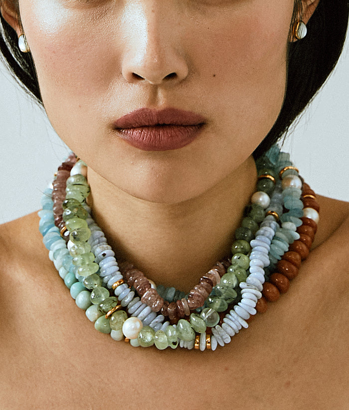 Mood Necklace in Prehnite