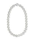 Mood Necklace in Silver. Round link silver chain with toggle closure.