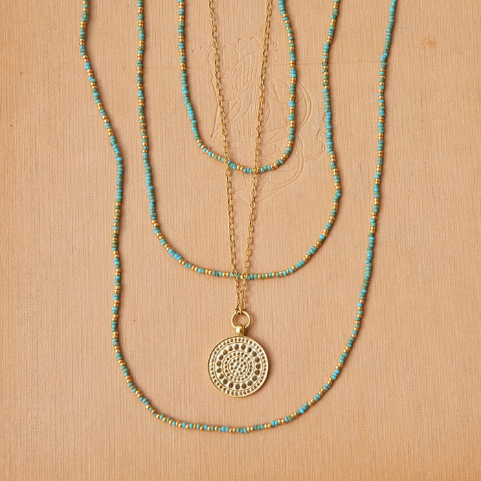 Moyo Beaded Necklace - 28"