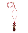 Museo Cord II Necklace in Bordeaux