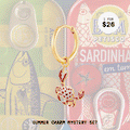 Mystery Charm Huggie Set